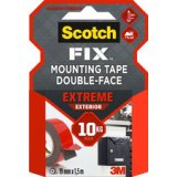 -FIX Ruban adhésif double face pour extérieur, 5 m