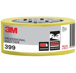 Kleefband voor beton 399, 44 mm x 50 m, geel