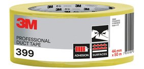 Kleefband voor beton 399, 44 mm x 50 m, geel