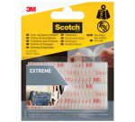 Transparent hook-and-loop adhesive, 25 x 75 mm