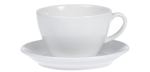 BISTRO cup, set of 6, white