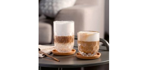 Leonardo Coffee Glass GOCCE, 220 ml, set of 2