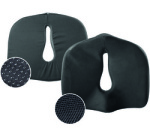 Orthopedic cushion for the coccyx, black