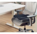 Orthopedic cushion for the coccyx, black