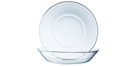 Arcoroc COSMOS Glass Soup Plate, 140 mm