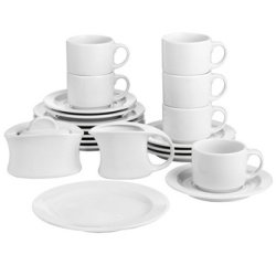 Service à café ADRINA, pack économique de 20 pièces
