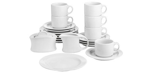 Service à café ADRINA, pack économique de 20 pièces