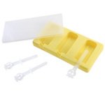 Moule à glace Fun Kitchen, pour 3 glaces, silicone