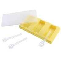 Moule à glace Fun Kitchen, pour 3 glaces, silicone