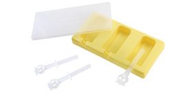 Moule à glace Fun Kitchen, pour 3 glaces, silicone