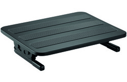 Height-adjustable footrest, black