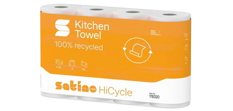 Essuie-tout HiCycle, 3 couches, extra blanc
