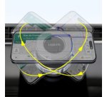 Support magnétique de smartphone, noir