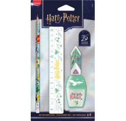 Schreibset 25 Jahre HARRY POTTER, 4-teilig, Blisterpackung