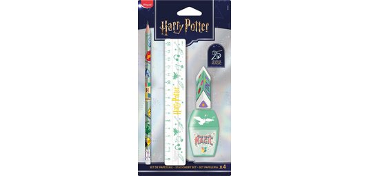 Schreibset 25 Jahre HARRY POTTER, 4-teilig, Blisterpackung