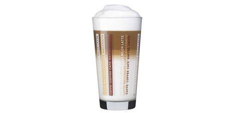 Latte Macchiato Glass LINES, 370 ml