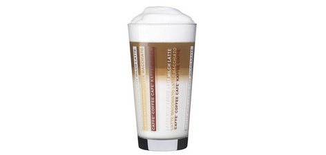 Glas voor latte macchiato LINES, 370 ml