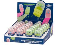 Gomme en plastique Clean Animal, présentoir de 24