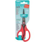 Gripy left scissors, pointed, 145 mm, red