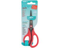 Gripy left scissors, pointed, 145 mm, red