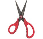Gripy left scissors, pointed, 145 mm, red