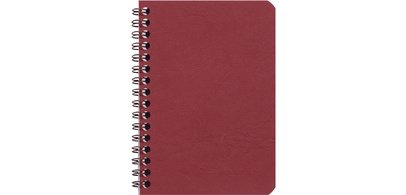Cahier reliure intégrale Age Bag 9x14 100 pages ligné - Rouge
