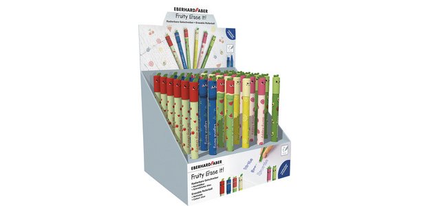Gelstift Fruity Erase it!, Display mit 36