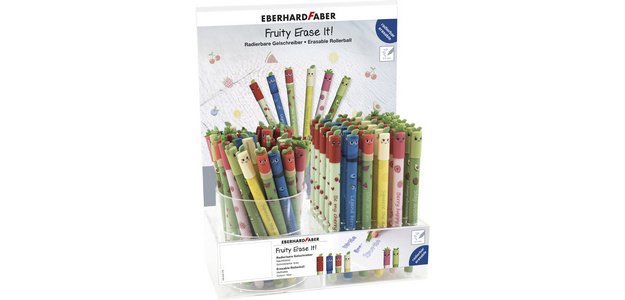 Gelstift Fruity Erase it!, Display mit 72 Stück