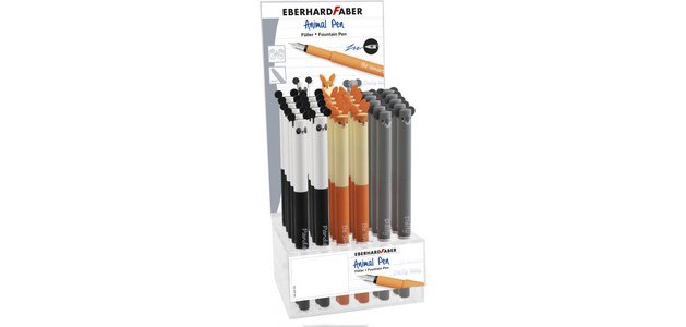 Stylo-plume Animal Pen, présentoir de 30