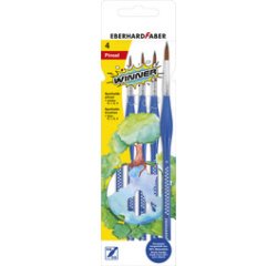 WINNER synthetische penseelset, 4 stuks