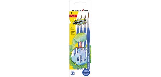 WINNER Synthetic Brush Set, 4 pieces