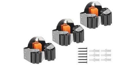 Brush/tool holder, 1 slot, set of 3