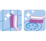 Brosse à joints, longueur: 230 mm, gris
