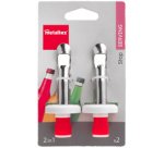 Bouchon à levier, inox, set de 2