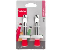Bouchon à levier, inox, set de 2
