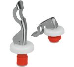 Bouchon à levier, inox, set de 2