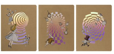 MOLESKINE Heft 'Alice im Wunderland', 3er-Set