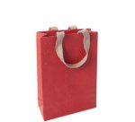 Geschenktasche 'Natural Red Coco', groß, beige/rot