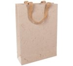 Geschenktasche 'Natural Red Coco', groß, beige/rot