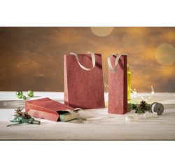 'Red Coco' gift bag for bottle, red
