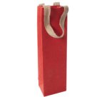 Sac pour bouteille 'Natural Red Coco', beige/rouge
