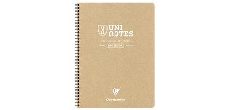 UNI NOTES spiral notebook, A4+, squared