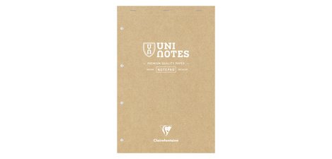 Bloc-notes UNI NOTES, 210 x 310 mm, quadrillé