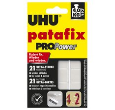 Pastilles adhésives patafix PROPower, détachable, blanc