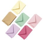 Carte pliante PASTEL, 105 x 148 mm, assorti
