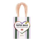 Sac en papier 'STRIPES GLOW UP', taille: S