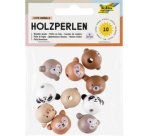 Perle en bois 'CUTE ANIMALS', 18 mm, assorti