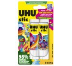 Bâton de colle stic UNIQUE, sans solvant, 3x 8,2 g