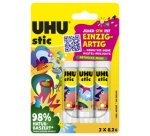 Bâton de colle stic UNIQUE, sans solvant, 3x 8,2 g