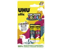 Bâton de colle stic FUN'TASTIC COLORS, 2x 8,2 g, blister